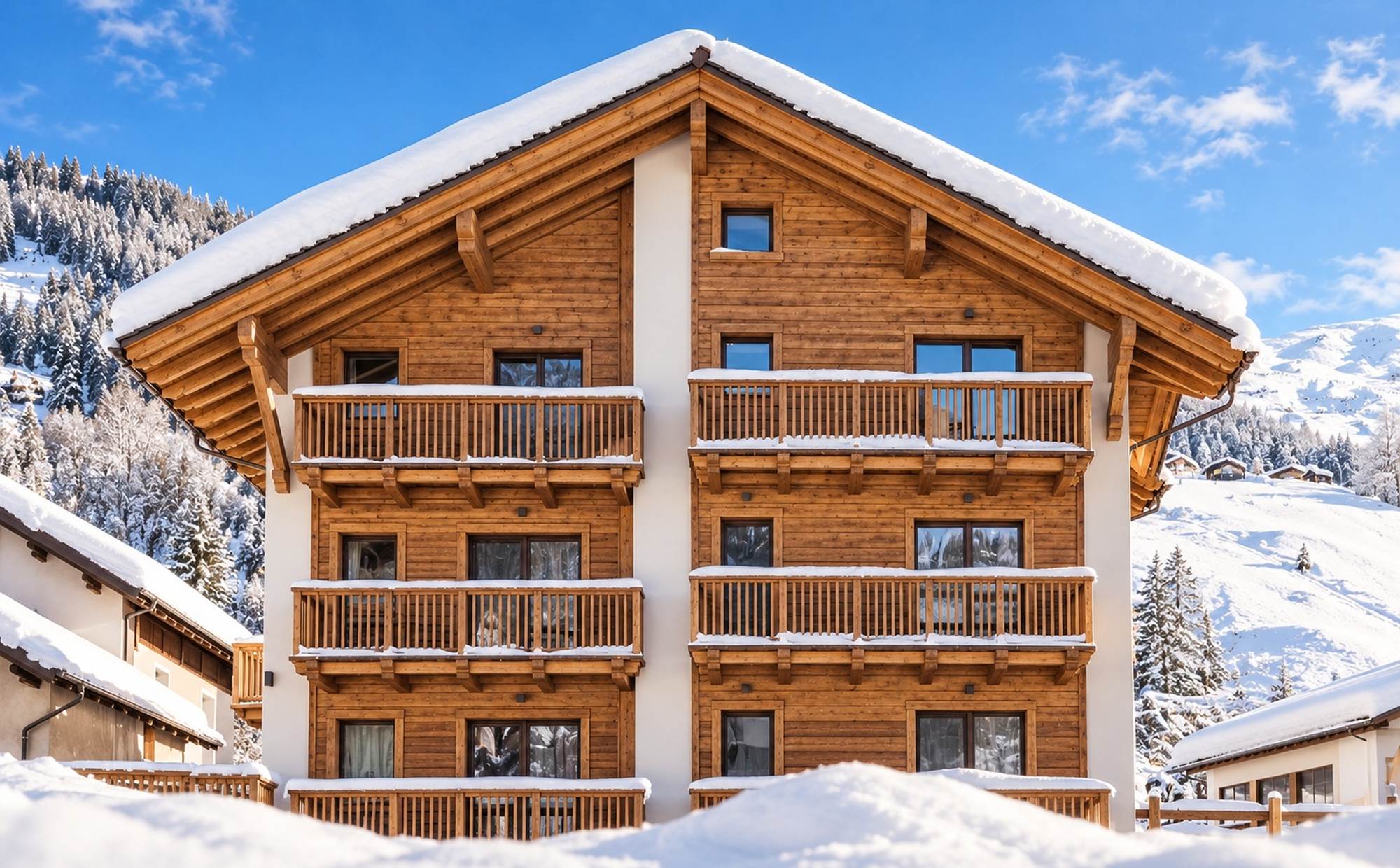 Huset är helt renoverat inför säsongen 2023 och allt ser nytt och fint ut. Alla lägenheter har ett modernt kök med diskmaskin, kokplattor och miniugn. I alla lägenheter ingår också WIFI, sängkläder, handdukar och slutstädning.Det finns parkering i byggnadens underjordiska garage mot en avgift.Nära till liften och pistenLägenheterna är perfekta för familjer och vänner som vill bo nära både liften och pisten. Det finns faktiskt ingen bättre utgångspunkt för skidåkning i Livigno än att bo nära Carosello 3000-liften. Skidbussen stannar bara 50 meter från huset och det är lätt att ta sig till Mottolino på andra sidan av dalen.Handdukar, Hiss, Husdjur (Tilläggsavgift pr. dag) (15 EUR), Kökshanddukar, Parkeringsplats, Skidrum, Slutstädning, Sängkläder, WIFIAvstånd till livsmedelsbutik: 200 mAvstånd till skidbussen: 50 mAvstånd till liften: 100 mAvstånd till skiduthyrning: 100 mAvstånd till pisten: 100 mAvstånd till centrum: 550 m