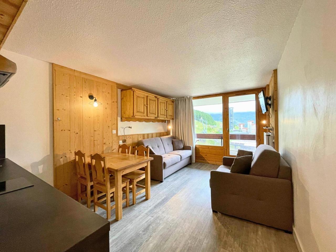 Residence Chaviere - Chaleureux Studio Situe Au Coeur Des Menuires Au Pied Des Pistes Appartement Pour 3 Personnes Mae-5754