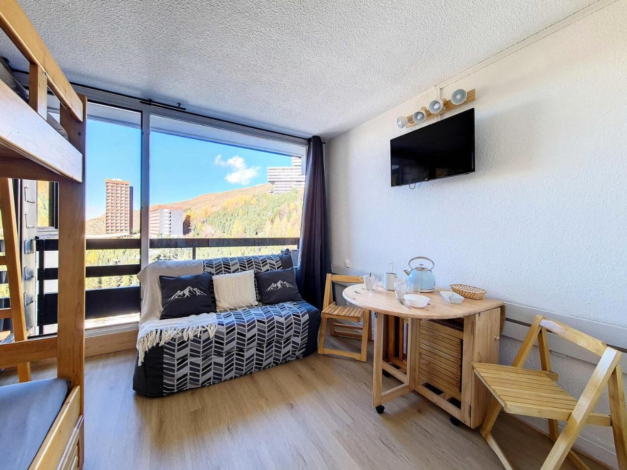 Residence Chaviere - Studio Agreable · Ski Au Pieds · Balcon Mae-2784