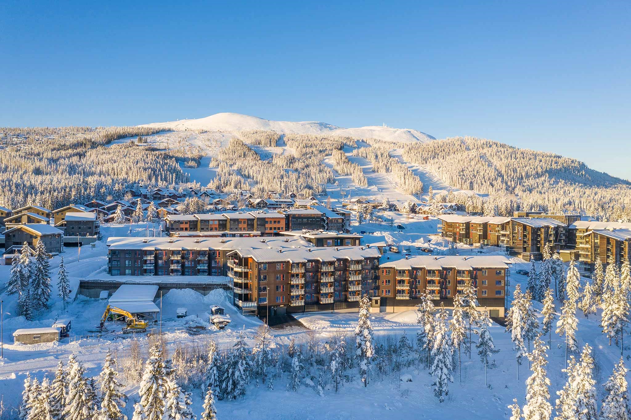 Moderne lejligheder med central beliggenhed kun 150 meter fra liften ved Trysil Turistsenter - perfekt til aktive familier, der vil have alt lige ved hånden.
